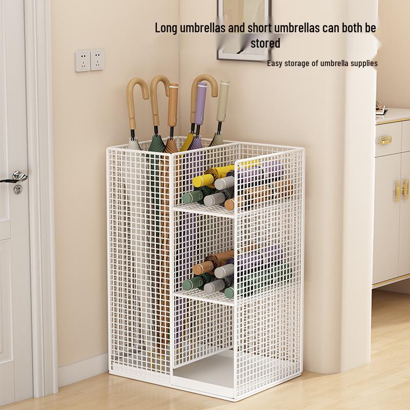 Entrance Umbrella Holder: Compact Water-Draining Stand for Home or Commercial Doorways