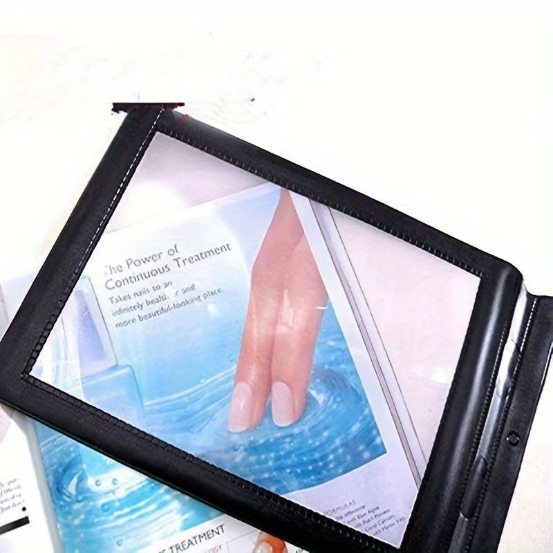 A4 Full Page Magnifying Glass No Battery Needed Portable Magnifier with Large Viewing Area for Reading, Crafting, Medical Charts for Elderly