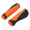 1 Pair Orange Black Mountain Bike Grips Ergonomic Handlebar Grips  for BMX Riding