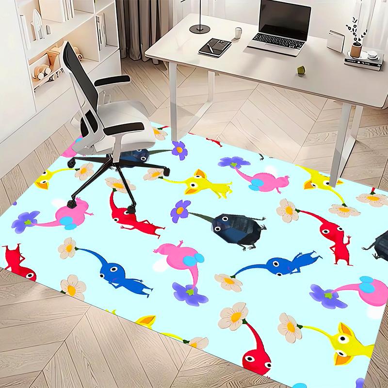 Pikmin Printed Absorbent Washable Carpet, Non-Slip Bathroom Mats, Kitchen Rugs, Yoga Mat,Living Room Entrance, Camping Picnic Rugs