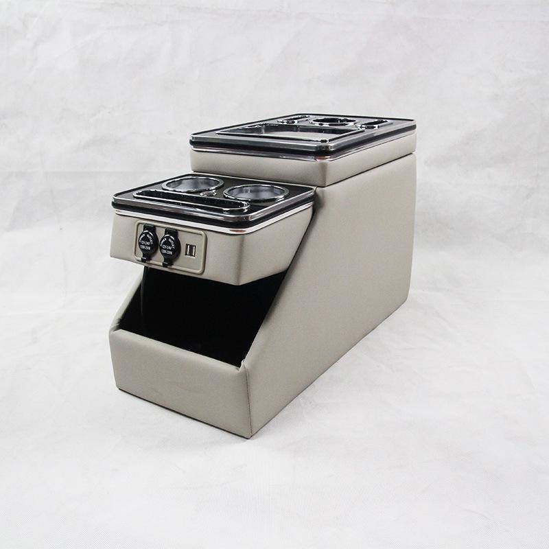 Universal Armrest Storage Box for Buick GL8 Models - No Punch Installation