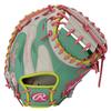 Rawlings MLB COLOR SYNC Honkbalhandschoen 33 worp HOH® Vanger (Munt/Wit, inches) - Rechtshandig