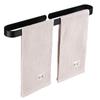 Thickened Aluminum Towel Rack Bathroom Pendant Towel Bar Tissue Without Punching Ring Bath Towel Rack Bath Rack