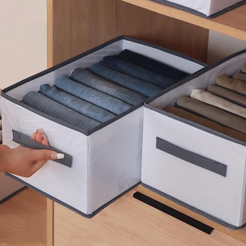 1pc Clothes And Pants Storage Box, Portable Folding Wardrobe Storage Box