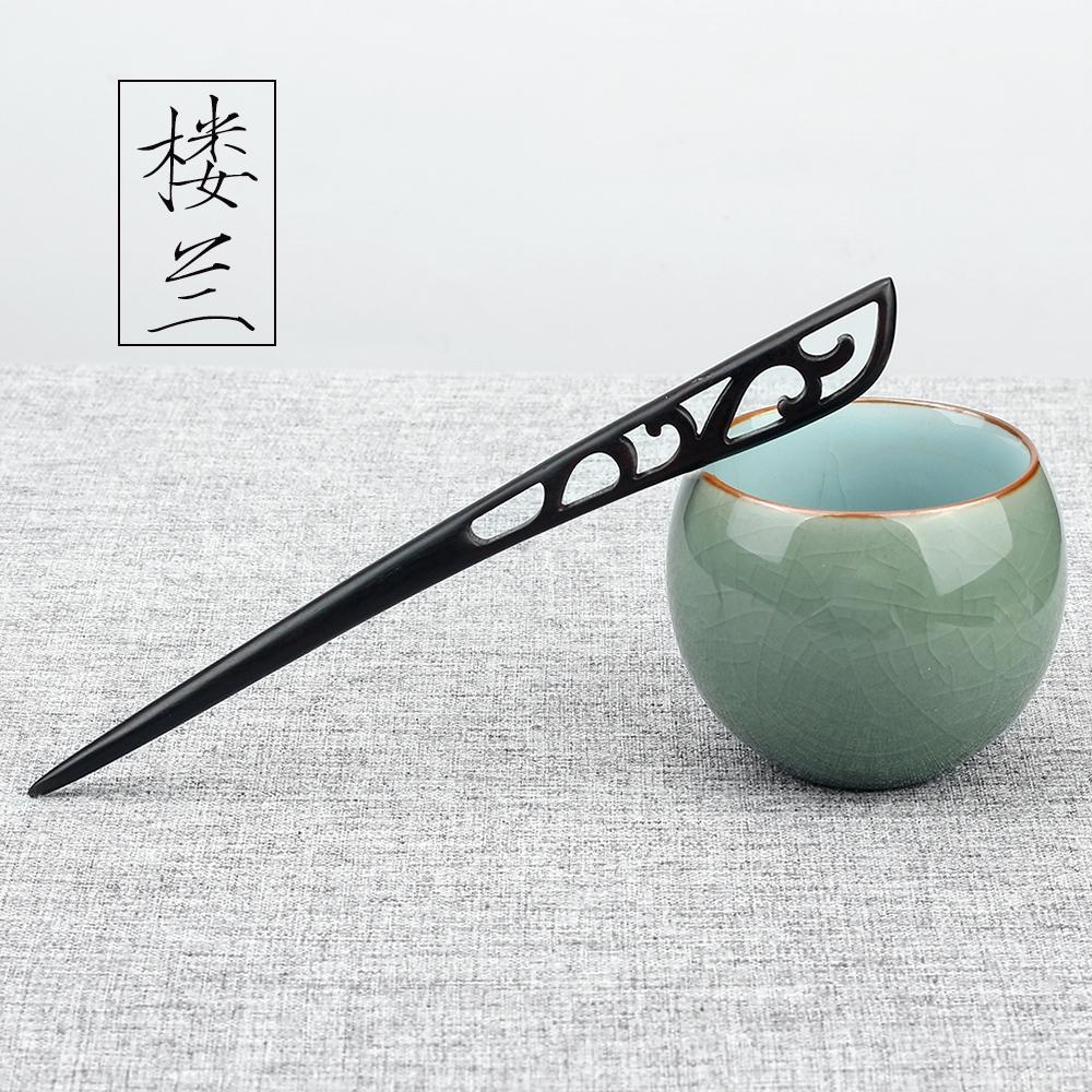 47Style Retro Sandalwood Hair Clip Hairpin Chinese Ancient Carved Wooden Chopstick Hair Stick Cosplay Party Headwear Accessories