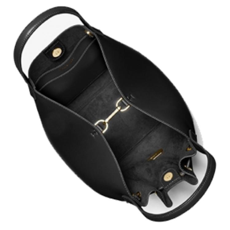 Geantă Tote Nouă MICHAEL KORS din Piele Artificială, Geantă de Cumpărături, Geantă Coș, Geantă Găleată, Geantă de Mână Mare pentru Femei Negru 35F2G8PT9O-001