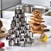 10pcs Stainless Steel Snowflake Cookie Cutters, Christmas Baking Molds for Sugar Cookies, Kitchen Tools for Holiday Baking