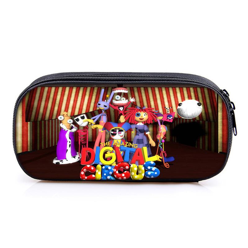Circus The Amazing Digital Circus Compartment Pencil Case Student Children'S Stationery Case Pencil Case