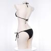 Sexy Cosplay Bikini Long Sleeve Tops Erotic Lingerie Erotic Underwear Extreme Costume Mini Bra Micro Bikini Costume Inner Halter Neck 110 Short