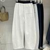 Pants for Women Elastic High Waist Long Trousers Plus Size Thickened Stretchy Versatile Casual Wide Leg Pants