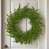 Simulation Pe Soft Rubber Feel Norfolk Pine Needle Wreath Home Decoration Christmas Door Hanging