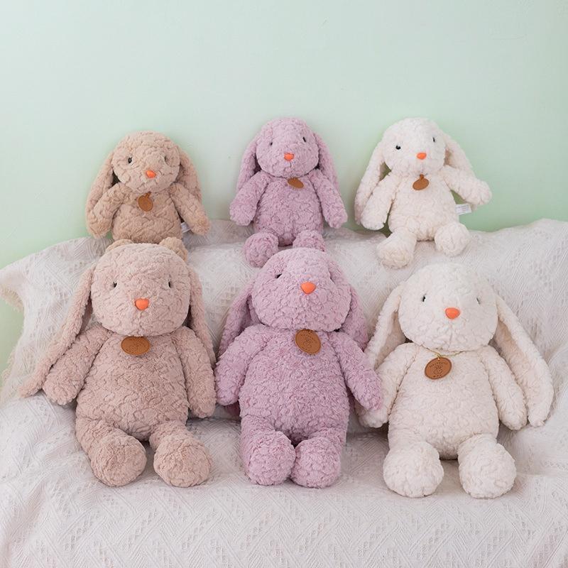 Adorable Long-haired Plush Bunny Toy For Kids 35cm And 50cm Sizes Available