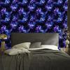 Navy Blue and Watercolor Galaxy Wallpaper, Fine Detail 50x1000