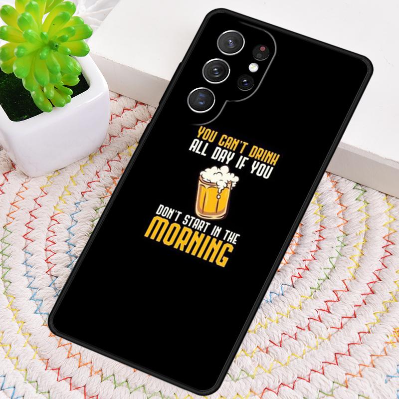Beer Alcohol soft Phone Case for Samsung Galaxy note 10 pro S26 Ultra S23 S24 FE S25 S21 S22 PLUS shockproof Cove
