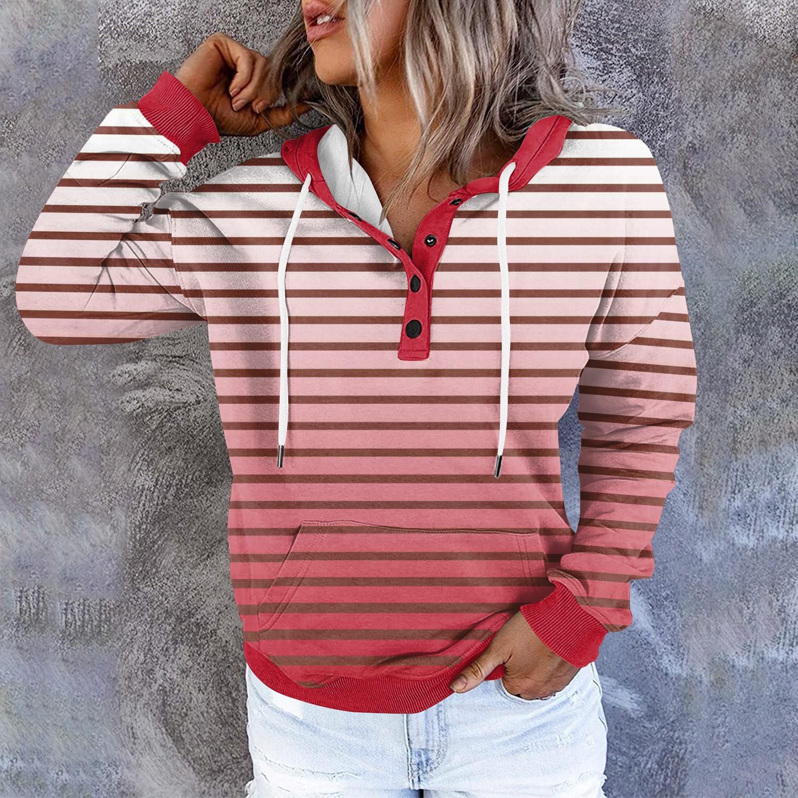 Женские толстовки с капюшоном на пуговицах и шнуровке — фото 7