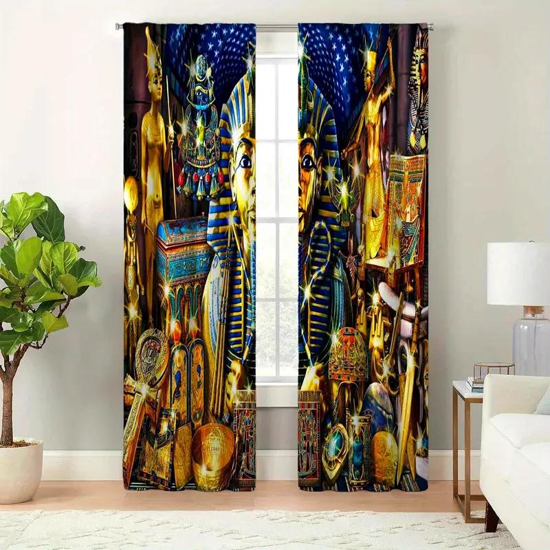 

Шикарные шторы с принтом в виде девушки из африканского племени в винтажном стиле — легкие в уходе, идеально подходят для декора гостиной и спальни, прочный полиэстер (W50cmxH130cm)x2&Grommet Top