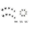 Artificial Nails, White Cute Cat Scratches, Short Removable, Small and Fresh Fake Nails