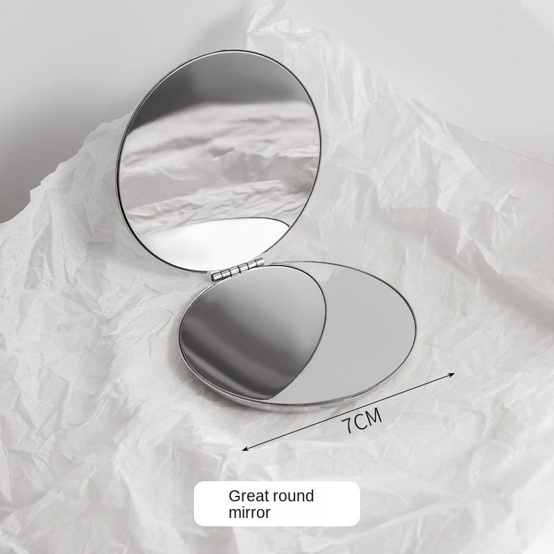 

Небьющееся Зеркало Косметическое Складное Портативное Ультратонкое из Нержавеющей Стали Ручное Дорожное Карманное Зеркало Зеркало для Макияжа для Кемпинга