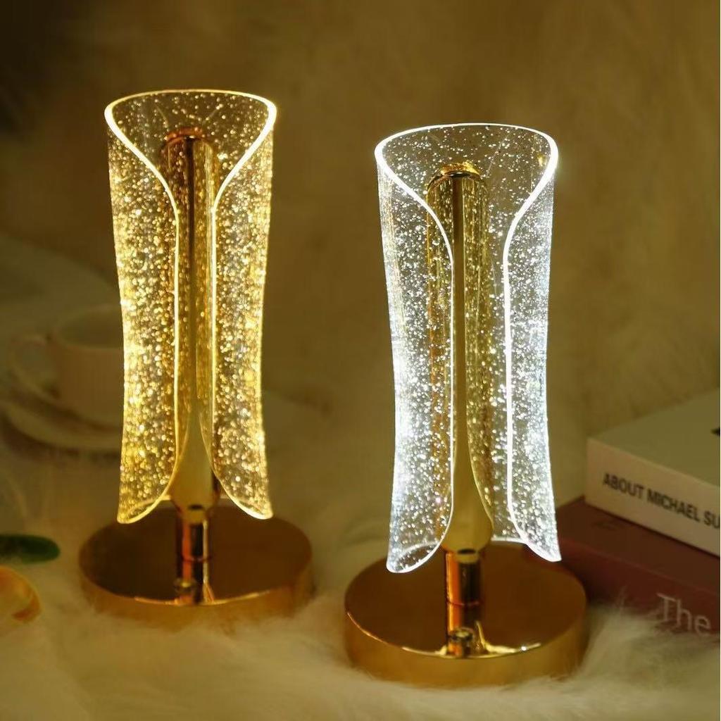 Nordic Acrylic Butterfly Table Lamp – Creative Bedside & Bar Atmosphere Decor Lamp for Hotels and Bedrooms.