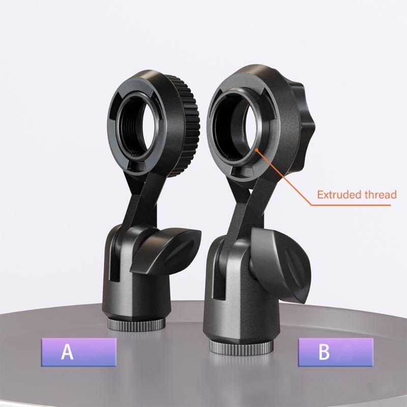 Metal Microphone Clip Microphone Shock Mount Bracket Holder Simple Stand Accessories Use Flexible Angle Adjustment