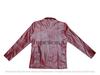 Blazer en cuir d'agneau souple véritable pour homme, manteau rouge, fait à la main, design élégant et formel