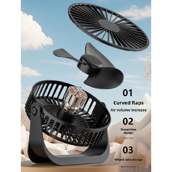 2026 New Model Desktop Fan USB Direct Plug-in Table Circulation Fan for Office, Living Room, Dormitory, Powerful Electric Fan
