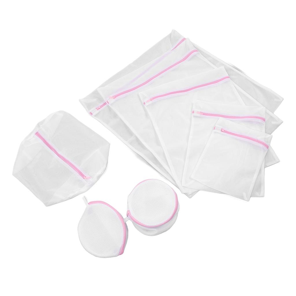 8 Stück Netz-Wäschebeutel Multifunktionale Langlebige Wiederverwendbare Netz-Waschbeutel für Zuhause Reise