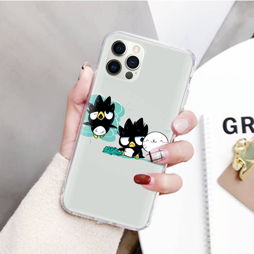 JZ1 Badtz Maru Transparent Case for Samsung A04 A14 A23 M33 M53 Realme 10 9 C35 C55 VIVO Y02 X80 Infinix Hot 30 Note 11 Tecno Spark 8P Pro
