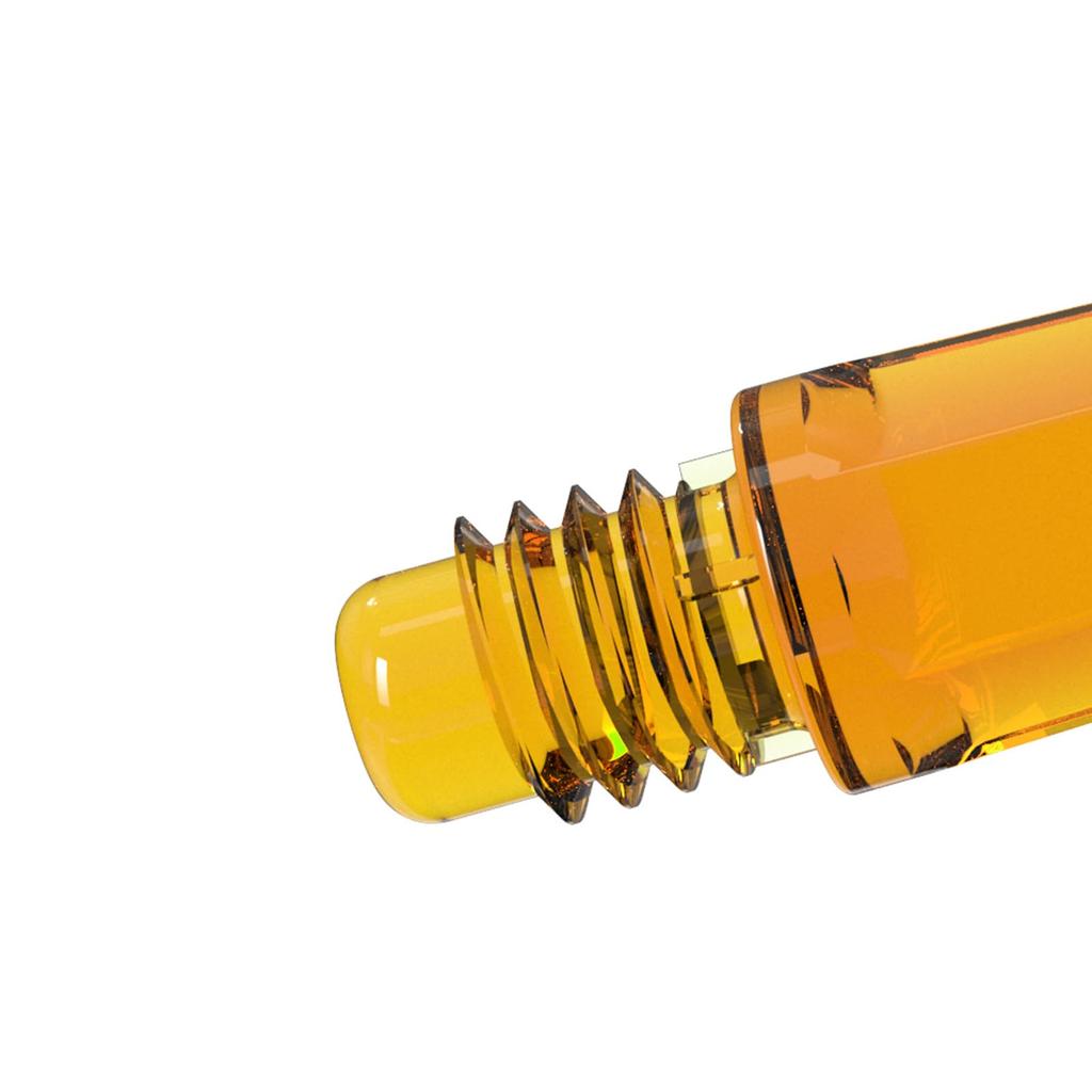 CUESOUL ROST 77 Transparent Big Wing Set of Clear White Small One-Piece Flights, Shape, 3, Orange, Logo, (CS-77-9T-S)