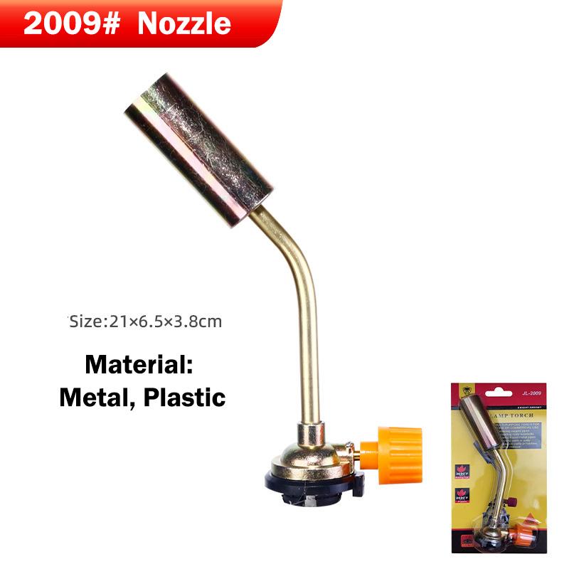 Manual Gas Welding Torch Head Portable Adjustable Nozzle High Heat Flame for BBQ Metalwork Soldering