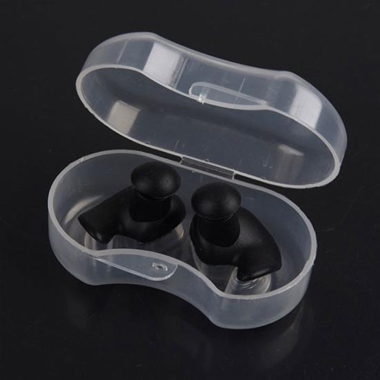 1 Pair Swimming Earplugs Silicone Waterproof Non-Slip Ear Plugs Friendly To Skin Noise Reduction Ear Plugs Swim Training Equipment