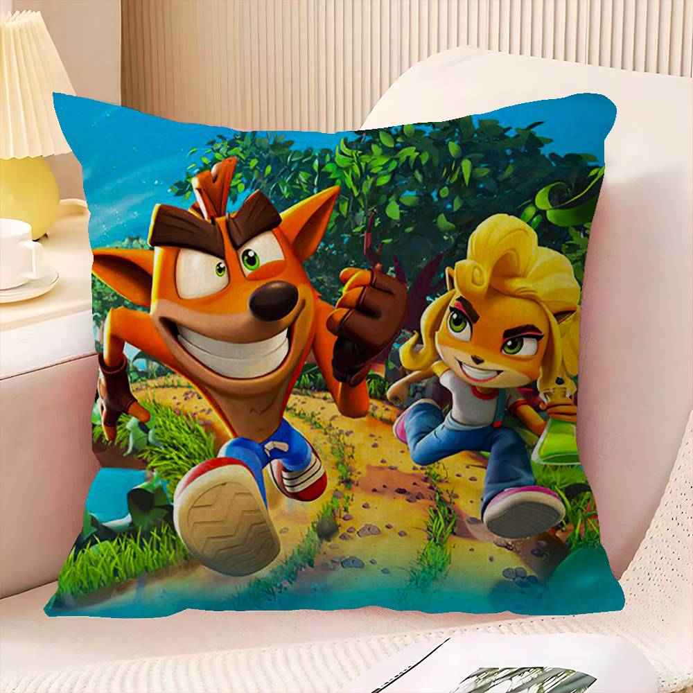 

Відеоігри C-Crash B-Bandicoot Наволочки Домашня постільна білизна Декоративна наволочка Весільна Суперм яка наволочка 40cmx40cm