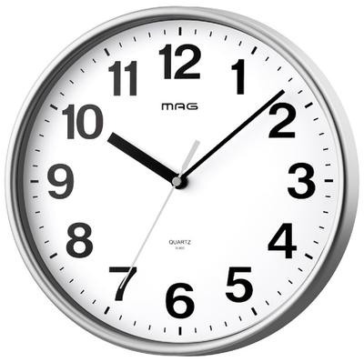 MAG Small Wall Clock Wall Clock Analog Simple Diameter 25.4cm Silver Bronche W-803A SM-Z Noah Precision