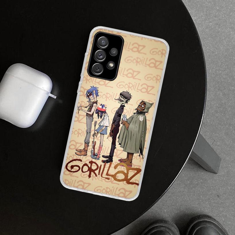 Gorillaz Anime Phone Case Cover for Samsung Galaxy A12 A22 A32 A52 A72 A02S A51 A50S A31 A20S A10S Note 20 Ultra 10 Plus Galaxy