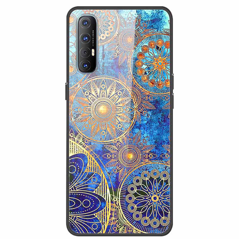 Glass Case For Oppo Reno 3 Pro 5G Case Soft Bumper Hard Tempered Glass Back Cover For Oppo Reno3 Pro 2019 Phone Case Funda Bag