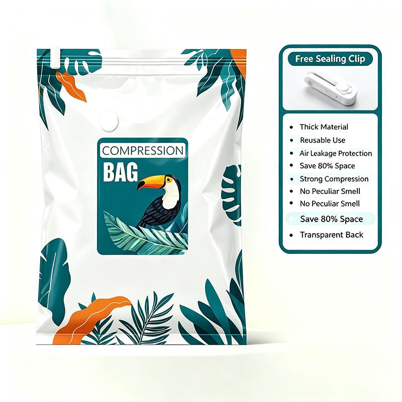 Large Capacity Vacuum Compression Bag, Dustproof Pouch, Lightweight Clothes Bag For Travel