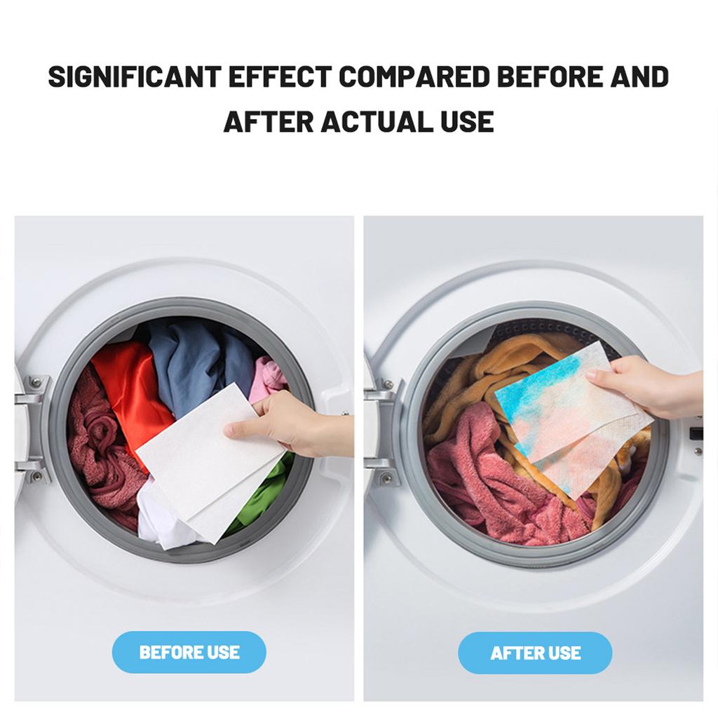 500/50PCS Dyeing Laundry Sheets Home Washing Machine Color Absorption Sheet Clothing Not Dyeing Color Catchers Laundry Tablets