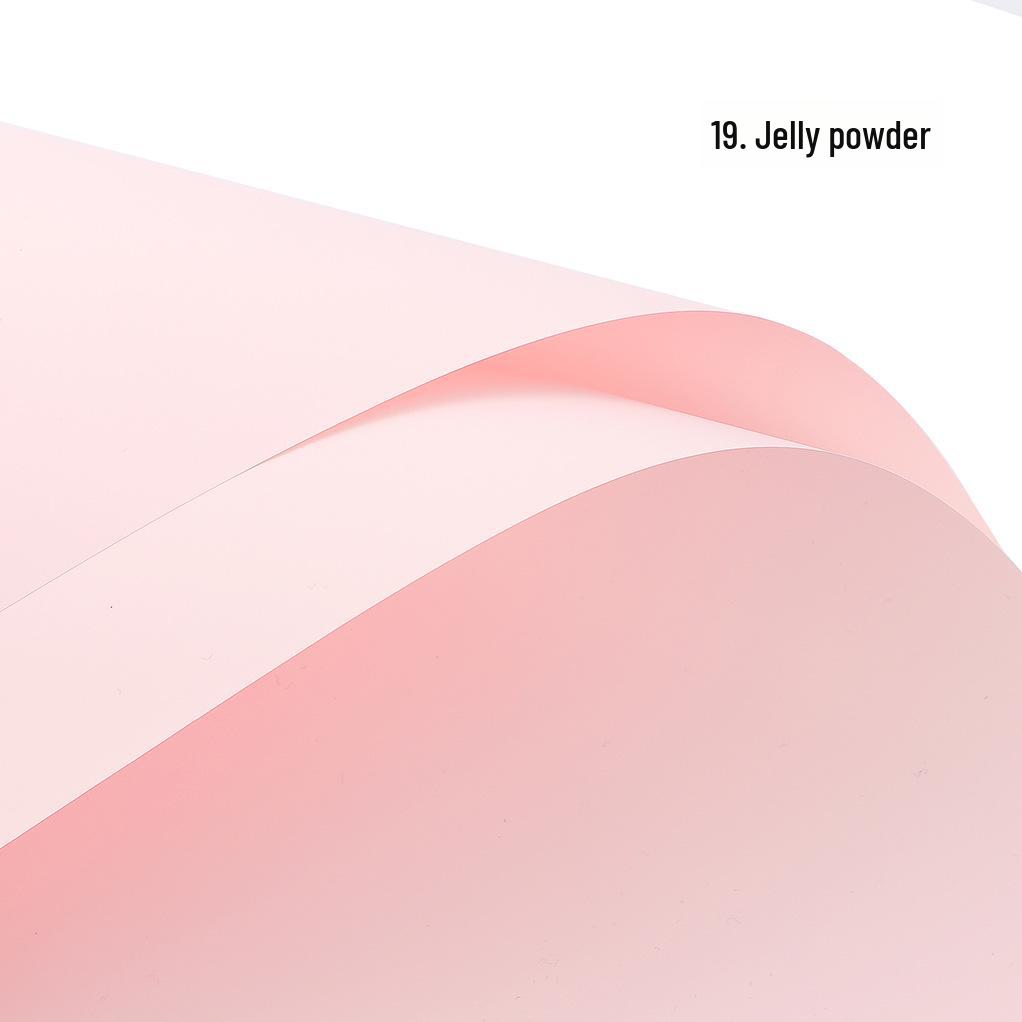 Korean Style Waterproof Flower Wrapping Paper - Pure Color Bouquet Packaging Material