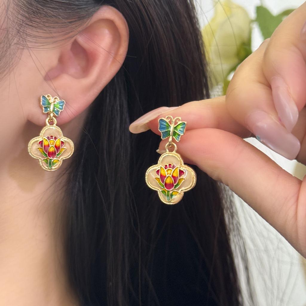 Square Earrings For Women, Versatile, High-end, Personalized, Internet Earrings