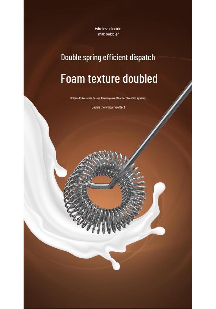 Compact Electric Handheld Milk Frother and Whisk