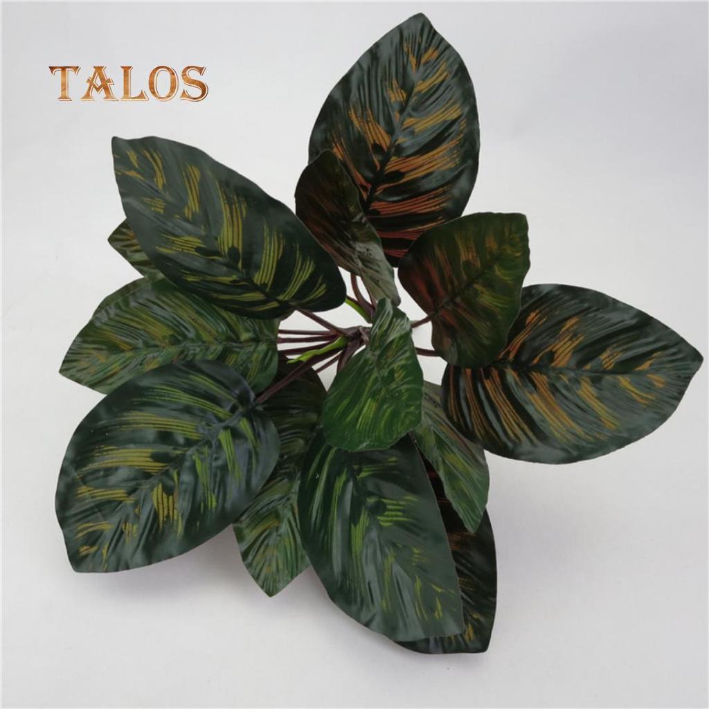 1Pc Artificial Plant Tropical Peacock Leaves for DIY Floral Arrangement Decor Decoration