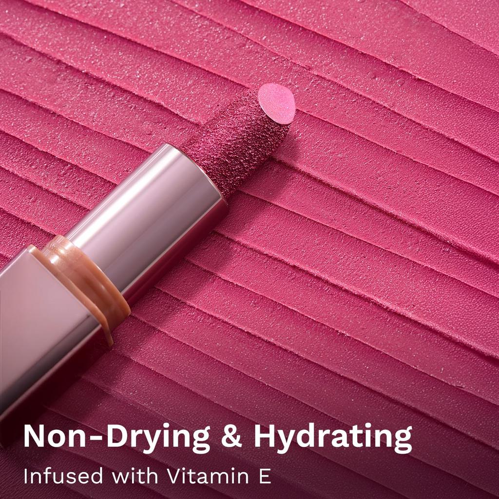 Pilgrim Glitter Lipstick for Women 4.2gm Dubai Luxe Her Highness Shade High-Impact Matte Hydrating Lip Color