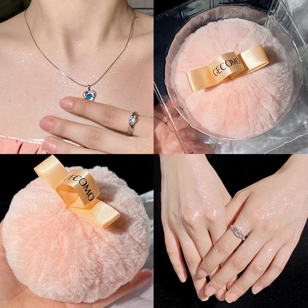 GECOMO Fairy Shiny Highlighter Ball, For Body Hair Highlights Pink Shimmer Powder Ball