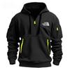 Herren Fleece Sport-Kapuzenpullover mit mehreren Taschen für Herbst und Winter
