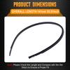 Pair Left Right Side Car Roof Trim Molding Strips Rubber Black for Honda Civic Sedan 2016 2017 2018    74306TBAA00