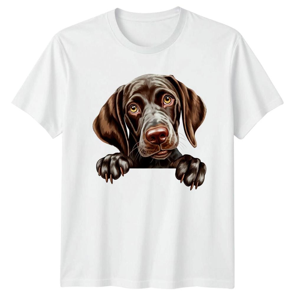 Cute GerUnisex Shorthaired Pointer Dog Portrait Graphic TShirt S