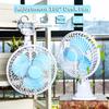 20W Mini Desktop Fan High-Speed Air Desk and Clip On Fan 180 Degree Adjustable With Fan Head Clamp For Dormitory Office
