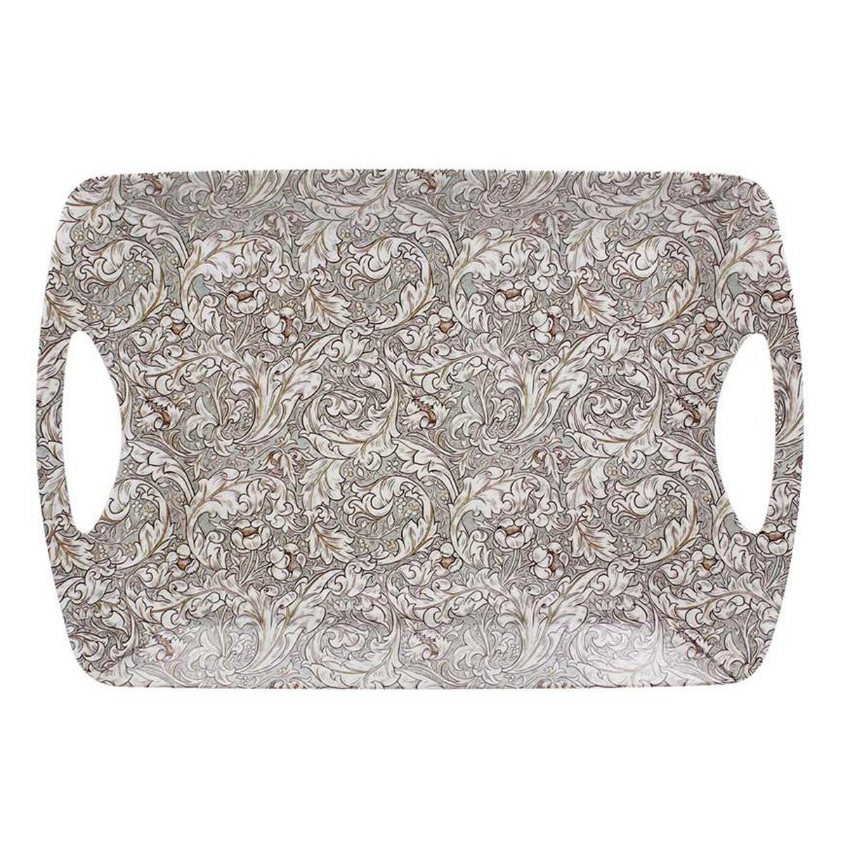 

Les Trésors De Lily [R6897] - Большой серый поднос William Morris Collection (Кнопка бакалавриата) - 48x29см