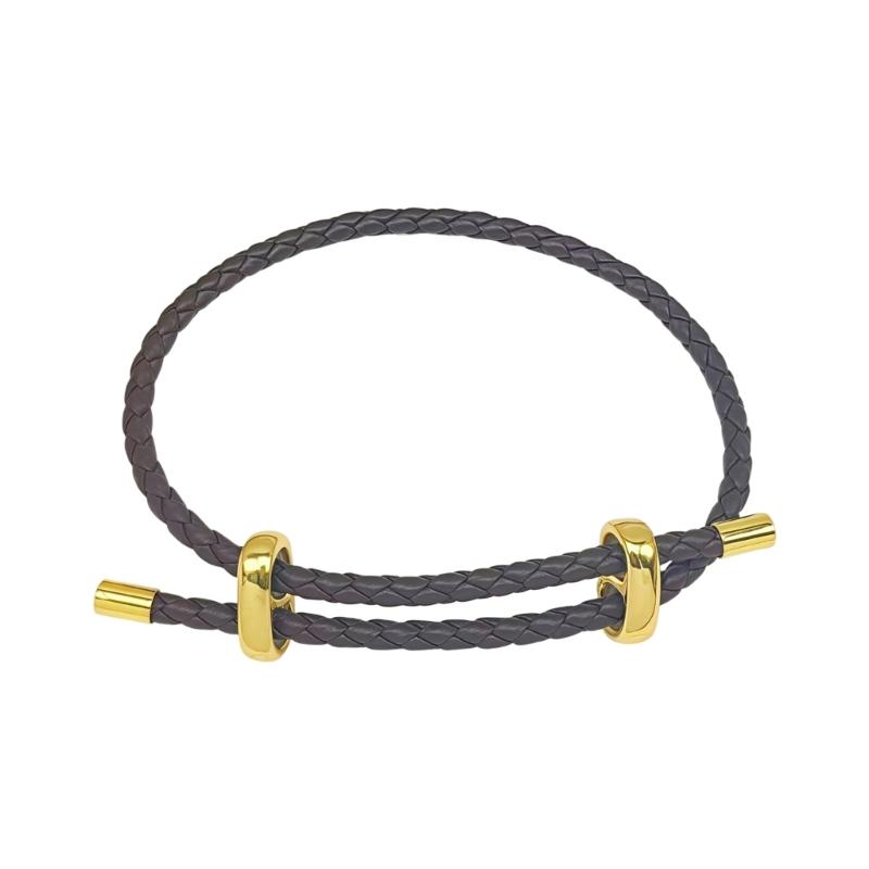 Unisex verstellbares Stahlseil-Armband mit Titan-Verschluss Stilvolles Armband Minimalistischer Partner-Schmuck für Männer Frauen