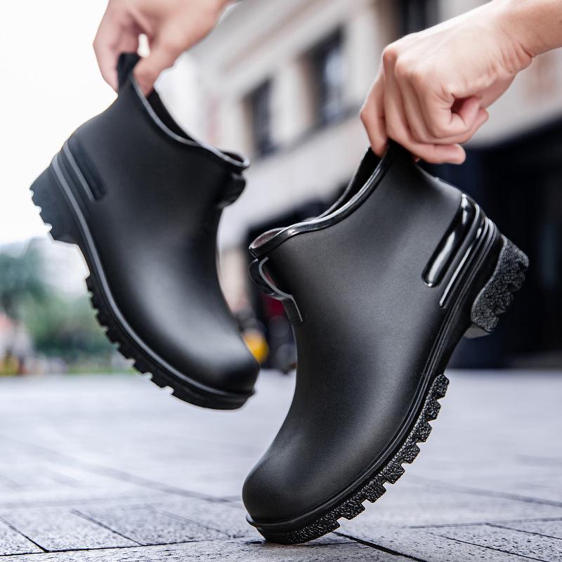 Unisex Thickened Waterproof Non-Slip Portable Short Rain Boots
